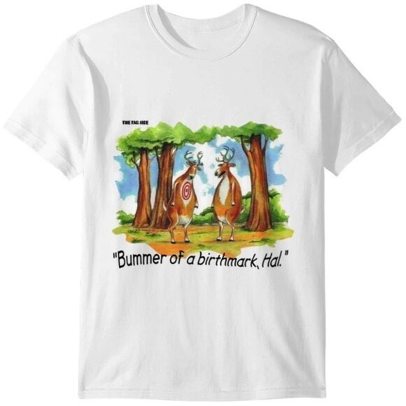 Far Side Bummer of a Birthmark Shirt - 90s Cartoon Comic Tee Unisex - Picture 2 of 6